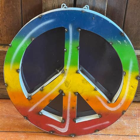 Neon Peace Sign - Etsy