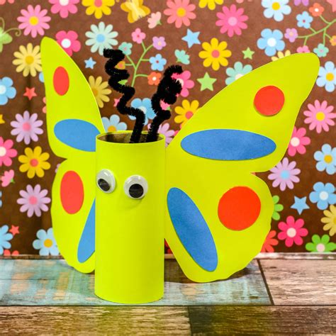 Butterfly Toilet Paper Tube Craft Templates - Only Passionate Curiosity