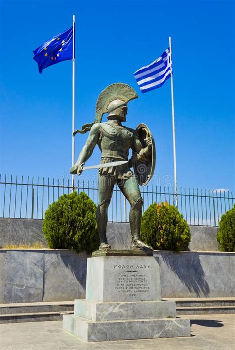 Statue of king Leonidas in Sparta, Greece stock photos | Greece history, Sparta greece, Statue