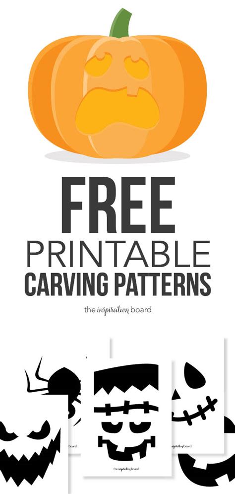 Free Printable Pumpkin Carving Patterns - The Inspiration Board