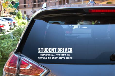 Student Driver Funny Decal