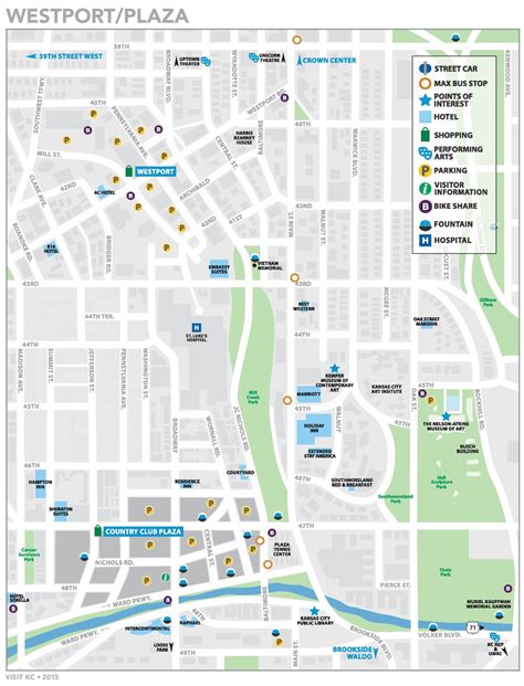 Kansas City Westport Plaza map - Ontheworldmap.com