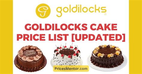 Goldilocks Cake Price List 2023 [Full Updated Menu]