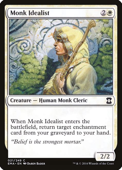 Monk Idealist - Eternal Masters - MTG Print