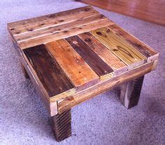 DIY Wooden Coffee Table Made from reclaimed wood. Has two small shelves ...