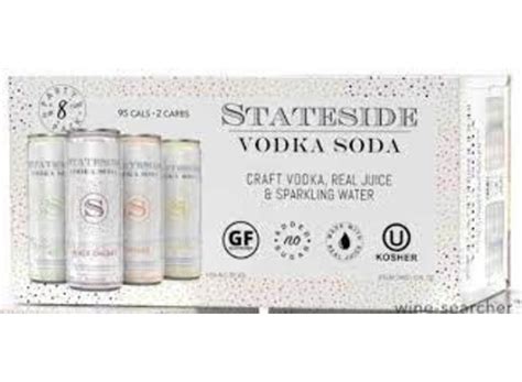 STATESIDE VODKA SODA VARIETY 8PK/12OZ CAN - Cork 'N' Bottle