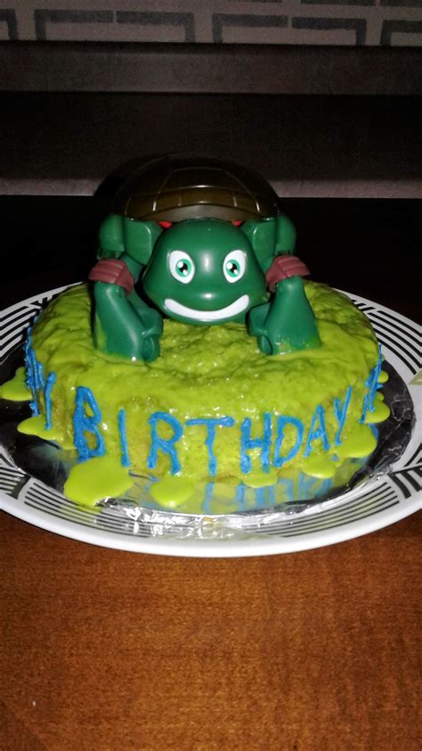 TMNT baby in slime | Cake designs, Mine cake, Tmnt