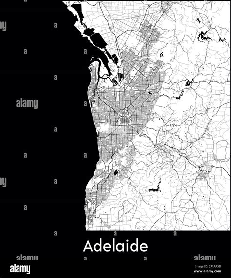 City Map Australia Adelaide vector illustration Stock Vector Image & Art - Alamy