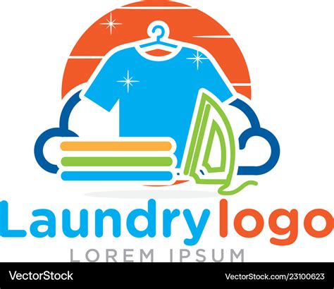 Laundry logo designs Royalty Free Vector Image