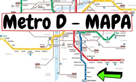 Metro D Mapa Praha (Trasa) – Mapy metra • Metro