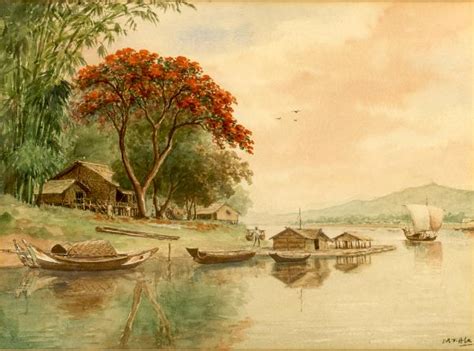 U MT Hla Painting - Burma/Burmese - Michael Backman Ltd