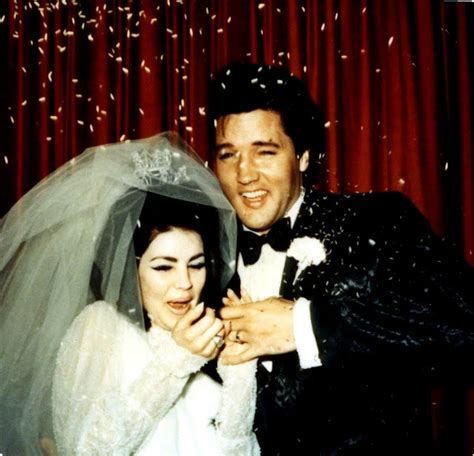 45 Candid Photographs of Elvis and Priscilla Presley on Their Wedding Day on May 1, 1967 ...