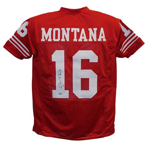 Joe Montana Autographed/Signed Pro Style Red XL Jersey Tristar 26376 – Denver Autographs