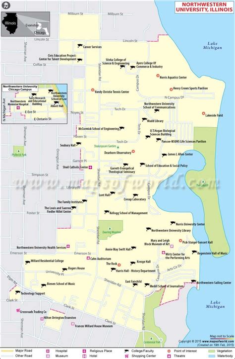 Northwestern Evanston Campus Map