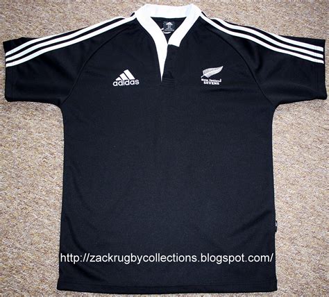 ZackRugby Collections®: New Zealand 7's Home 2008/2009 Rugby Jersey