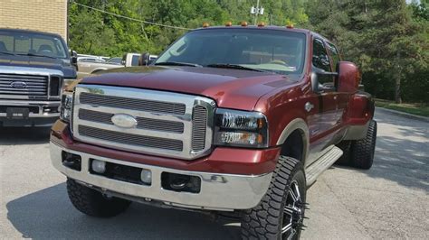 2005 Ford F350 King Ranch Powerstroke on 20in Dually wheels, and 35s, lifted, studded, FOR SALE ...