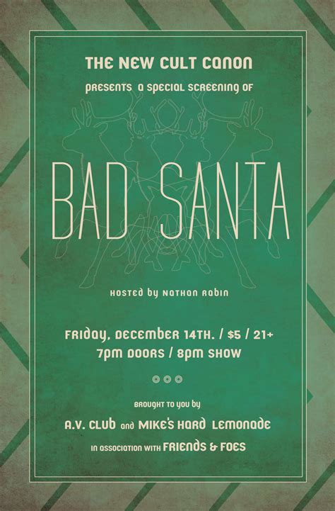 Bad Santa Poster by Jennifer Wheeler at Coroflot.com