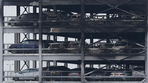 Luton Airport car park to be demolished after fire damaged hundreds of vehicles | UK News | Sky News