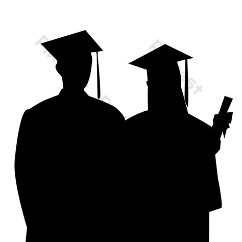 Graduation Silhouette Vector PNG Images | PSD Free Download - Pikbest