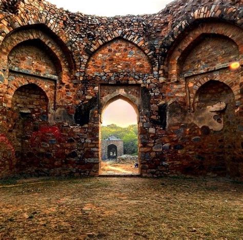 Balban's Tomb, the dome less rectangular chamber | Lodi dynasty, Delhi sultanate, Islamic ...