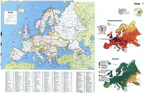Large detailed political map of Europe | Europe | Mapsland | Maps of the World