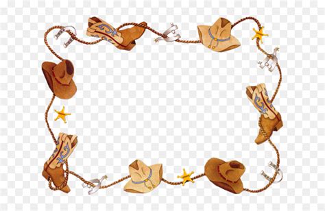 Country Clipart Western Star - Cowboy Border, HD Png Download - vhv