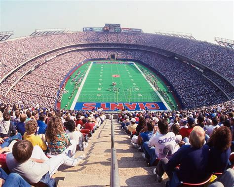 Vintage Old Meadowlands Stadium during New York Giants Game Editorial ...