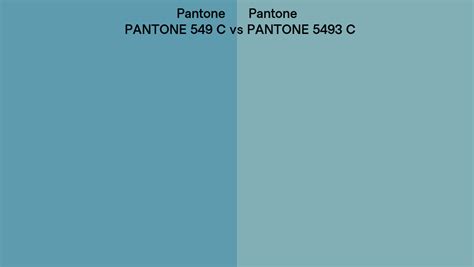 Pantone 549 C vs PANTONE 5493 C side by side comparison