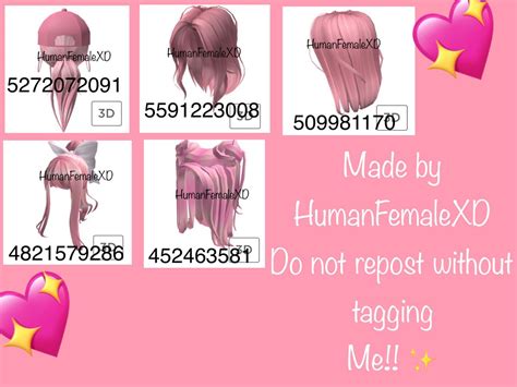 Pink hairs Roblox codes | Roblox codes, Roblox roblox, Roblox