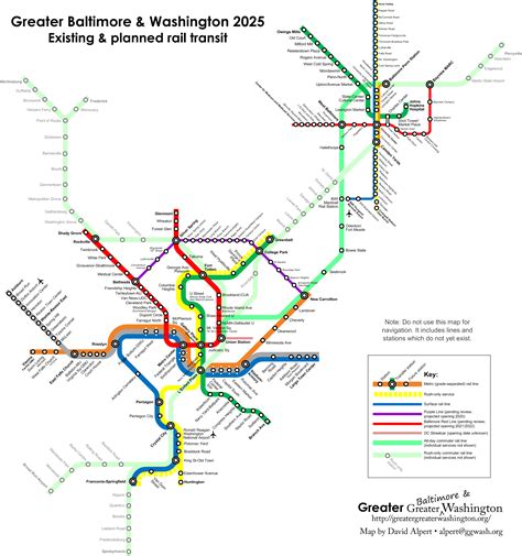 Your transit map could look like this if Maryland builds the Red and Purple Lines – Greater ...