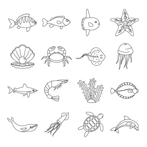 Sea Animals Vector at Vectorified.com | Collection of Sea Animals ...