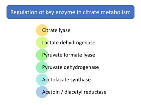 Citrate metabolism