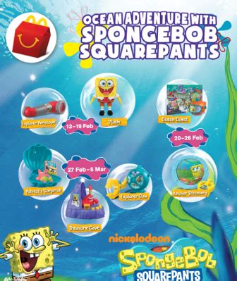 McDonald’s Happy Meal SpongeBob Squarepants Toys & Collectibles - Malaysia Daily Discount