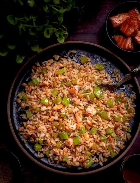 Salmon Fried Rice - Cooking With Lei