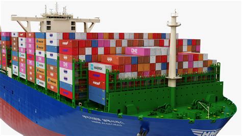 HMM Algeciras Class Container Ship 3D model - TurboSquid 1761925