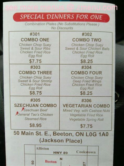 Online Menu of Four Seasons Chinese Restaurant Restaurant, Beeton, Ontario, L0G 1A0 - Zmenu