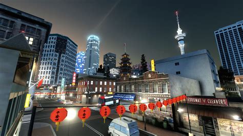 Big city lights in little Chinatown : r/CitiesSkylines