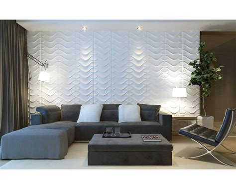 3D Decorative Wall Panels/Paintable Plant Fiber Design/Textured Eco Friendly Modern Wall Decor ...