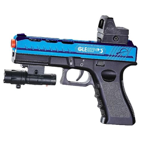 Buy 2022 Latest Gel Ball Blaster Gun Glock with Drum Magazine Automatic Electric Splatter Ball ...