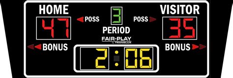 BB-1800-4 Basketball Scoreboard - Fair-Play Scoreboards