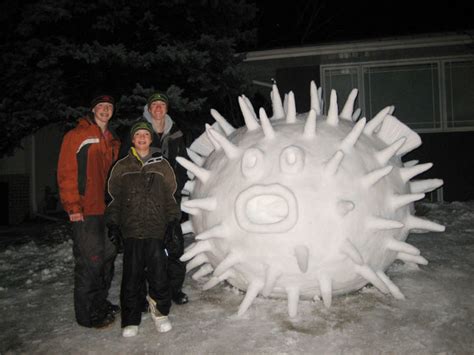 These brothers build astounding, massive snow sculptures in their yard ...