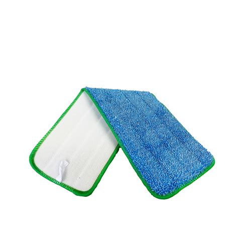 18“ Microfiber Looped Flat Mop Pad, 400GSM, Professional Grade, Color Coded, Velcro