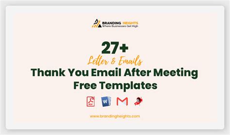 27+ Thank You Email After Meeting Free Templates