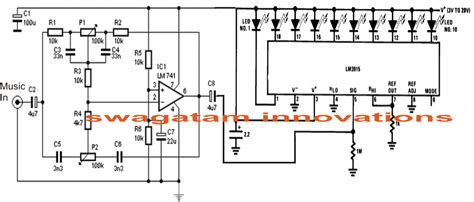 Simple Audio Spectrum Analyzer Circuit