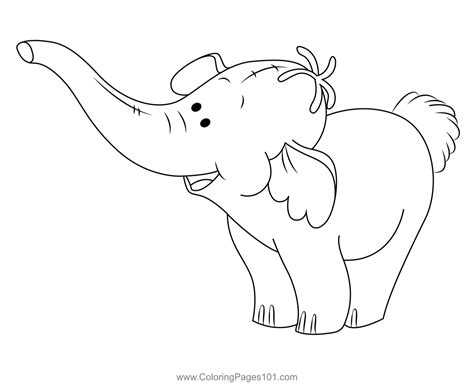 Call Heffalump Coloring Page for Kids - Free Pooh's Heffalump Movie Printable Coloring Pages ...