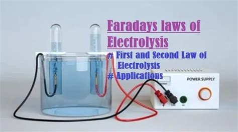 Faraday Laws of Electrolysis - First Law, Second Law and its Applications