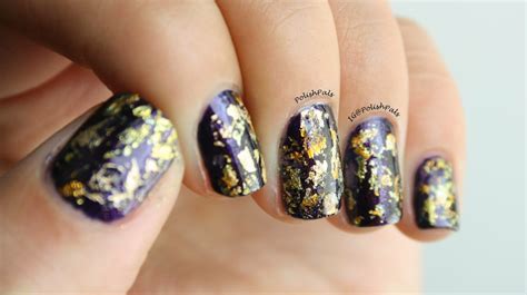 Polish Pals: Gold Foil Nails