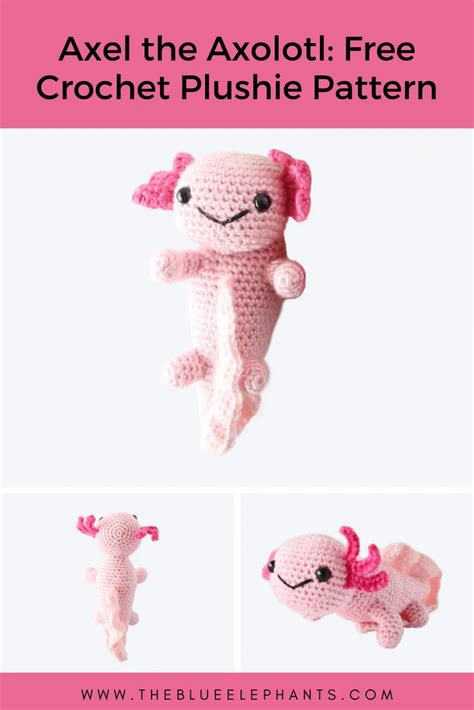 Axel the Axolotl Plushie: Free Axolotl Crochet Pattern