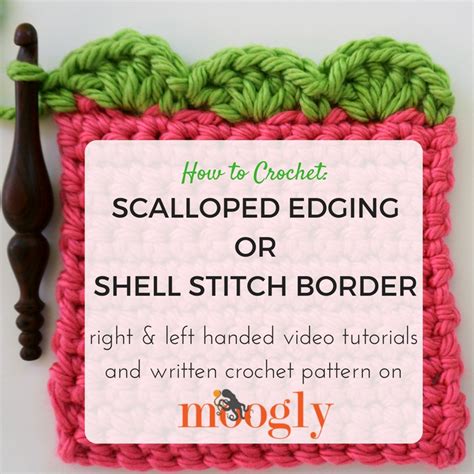 Scalloped Edging or Shell Stitch Border - moogly