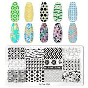Geometric Floral Nail Stamping Plate Easy To Use Silicone - Temu